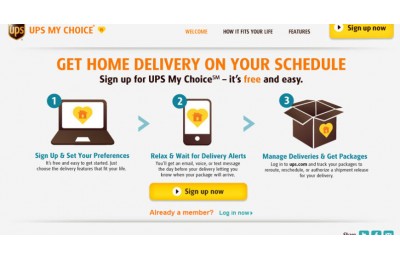UPS My Choice mở rộng thêm 96 quốc gia